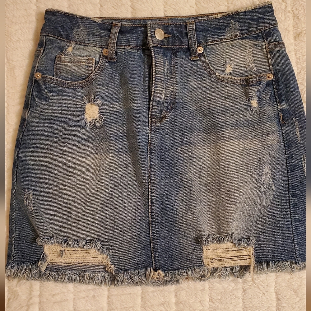 Jean Mini Skirt Size Juniors 4
